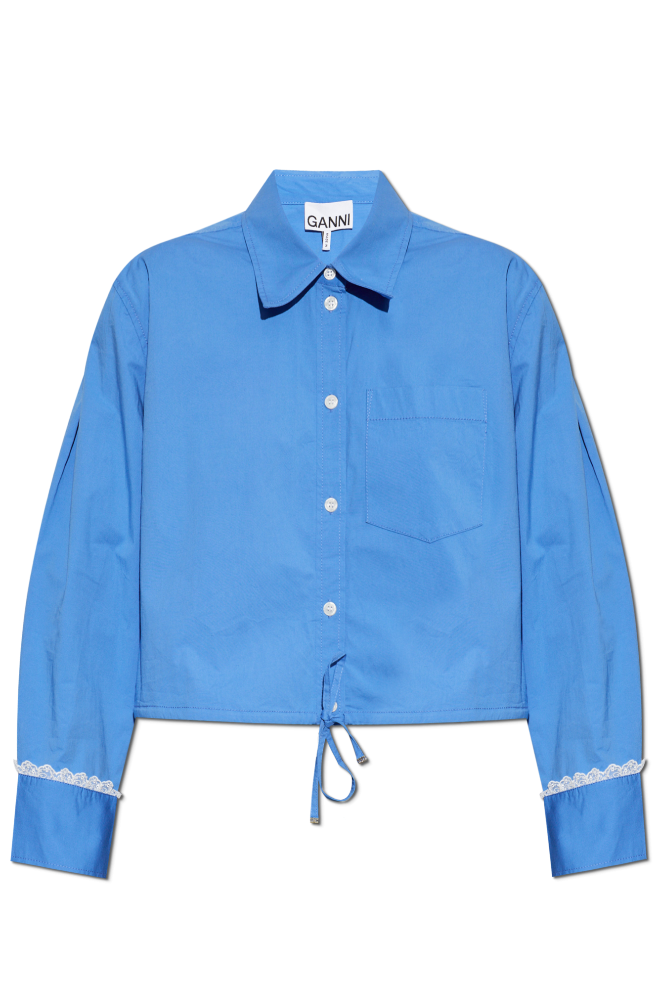 Ganni Oversized shirt with pocket | Women's | Vitkac